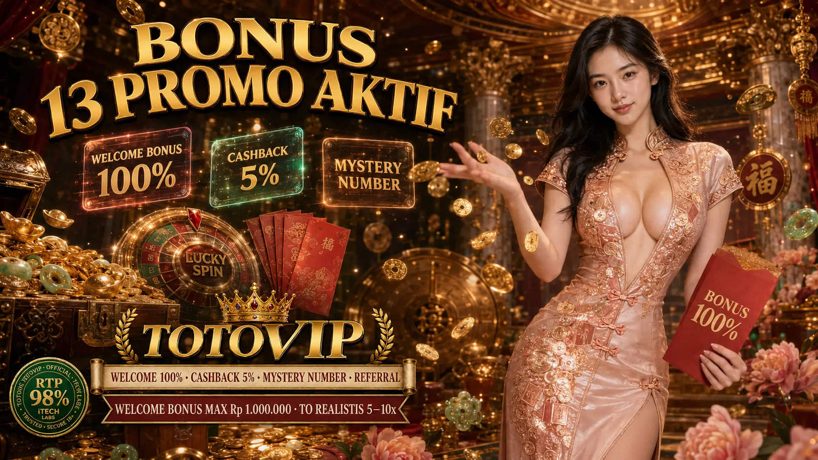 Bonus TotoVIP 13 Program Promo Welcome Cashback Referral